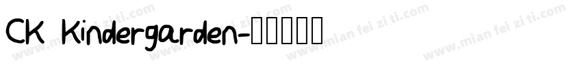 CK Kindergarden字体转换